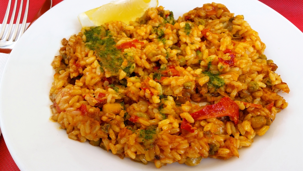 Vegetable paella