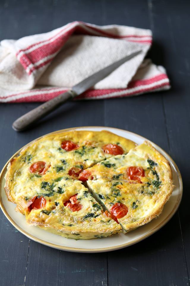 Caramelised onion, mushroom and cheese quiche