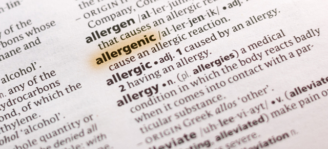 Food allergen definitions