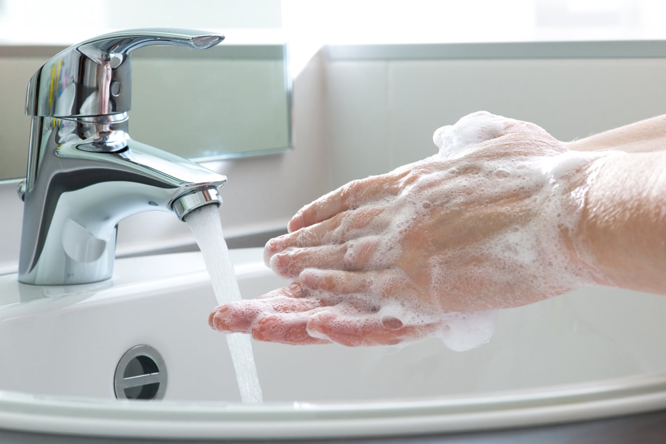 Do people wash their hands after using the bathroom?