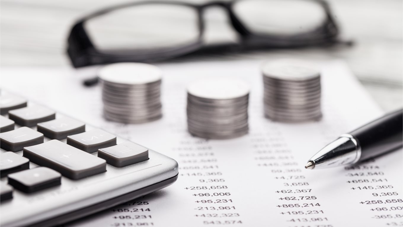 A calculator and spreadsheet