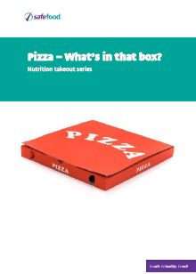 cover of report, with a pizza box
