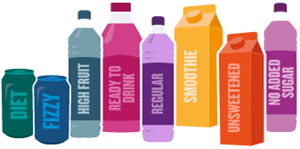 Image of drinks bottles