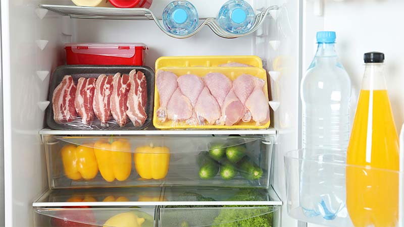 Child eating lunch at a table