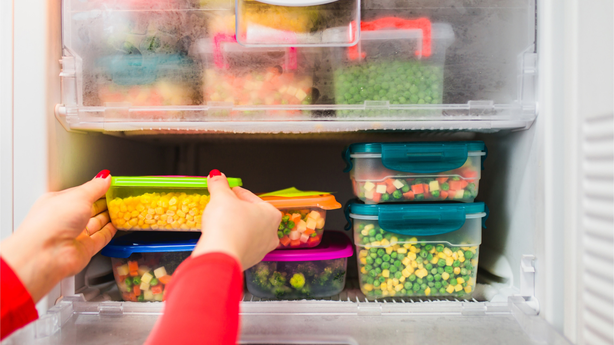 Storing food in the freezer