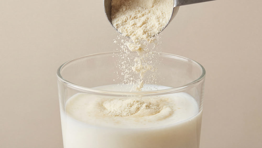 Why added to glass of milk