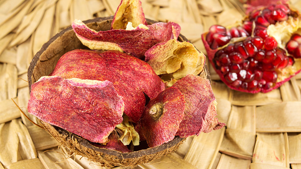 pomegranate skins