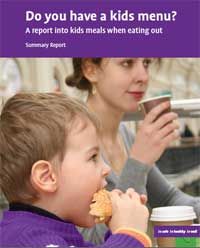 kids menu report cover